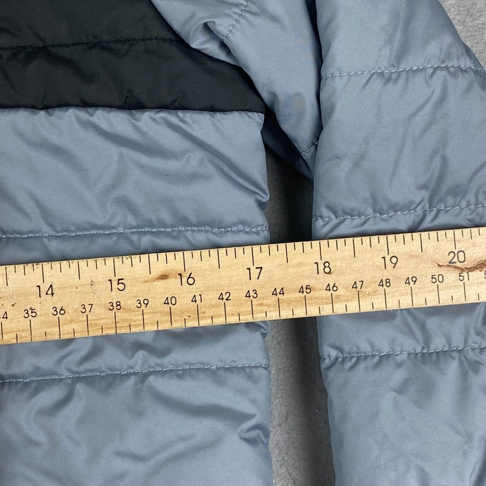 The North Face boys jacket M 10 12 Puffer Sherpa Boy Quilted gray black pockets - Picture 11 of 13